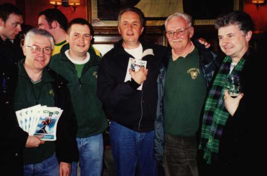 Mike Inglis, Mark & David Smith, their dad, Dave McBain