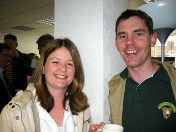 Raffle prize member Paul Speirs and his better half