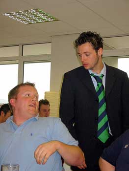 Old schoolmates Andy Gilmore & Ivan Sproule catch up