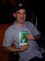 Craig Bennison with his raffle prizes