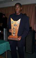 Russel with the London Hibs POTY trophy